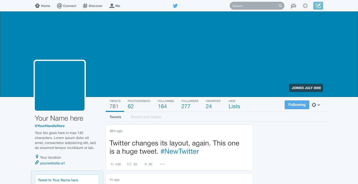 Twitter 2015 GUI preview.